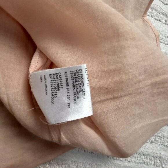 Pablo Women's Long Sleeve Embroidered Blouse Top Size 42 Floral Lace Cotton Pink - Picture 5 of 9